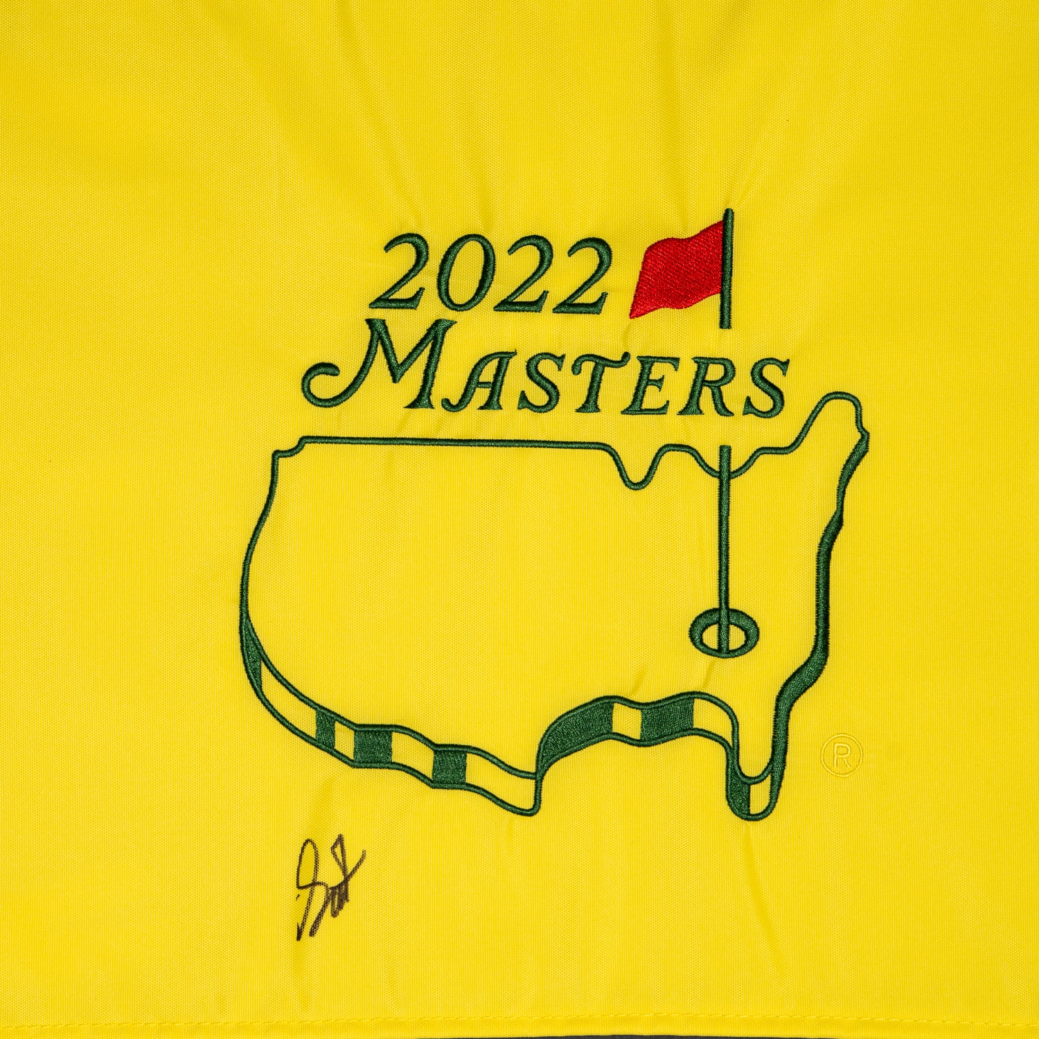 Bandera del Masters Firmada por Scottie Scheffler – Campeón del Masters
